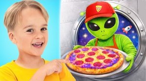 Мы заказали ПИЦЦУ за $1, но к нам прилетел ИНОПЛАНЕТЯНИН! 🍕👽