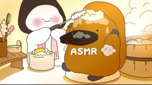ASMR сказка: утконос открывает волшебное спа — пузырьки лопаются, вода шепчет, всё так уютно!