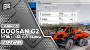 ИЗУЧЕНИЕ ДВИГАТЕЛЯ DOOSAN G2 STAGE V (ВКЛЮЧАЯ T4F) DM-DN 01.70 [03.2026] НА DIESEL POWER PRO