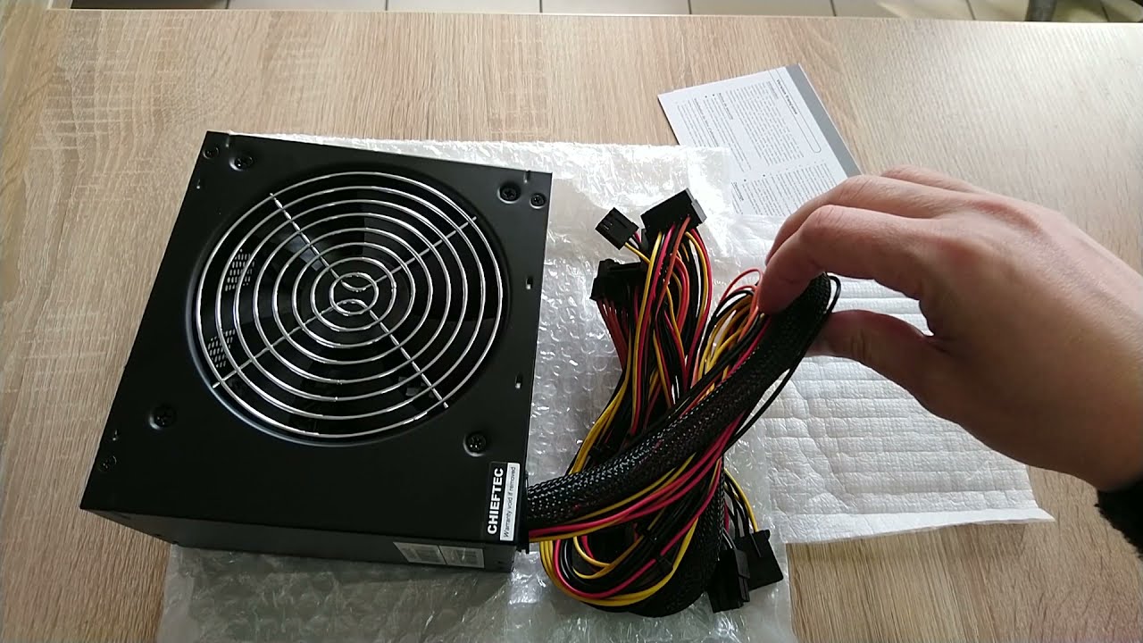 Распаковка (краткий обзор) блока питания Chieftec GPS-550A8 550W  из Rozetka