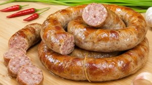 Сочная домашняя колбаса в духовке 😋 Лучший рецепт колбасы из свинины без усилителей вкуса