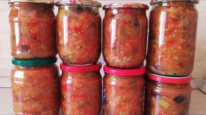 🍆Салат ДЕСЯТКА из баклажанов, готовится просто, съедается быстро. БАКЛАЖАНЫ на ЗИМУ.