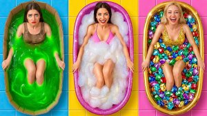 Бедная vs Богатая vs Ультра Богатая Девушка Экстремальное Перевоплощение #Крутые Творческие Лай