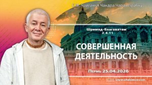 Совершенная деятельность преданного - Е.М. Чайтанья Чандра Чаран прабху (Пермь)