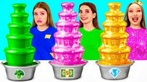 Бедная vs Богатая vs Ультра Богатая еда Челлендж _ Фантастические Лайфхаки с Едой