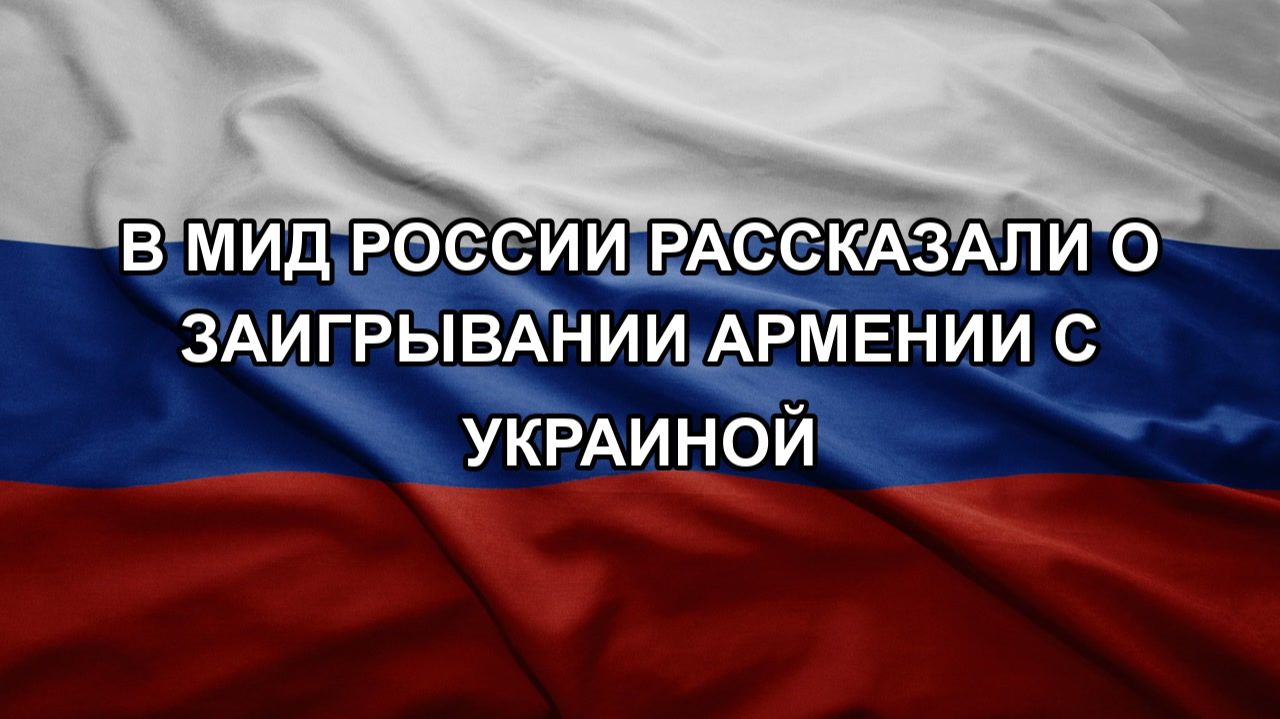 В МИД России рассказали о заигрывании Армении с Украиной