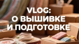 VLOG: о вышивке и подготовке