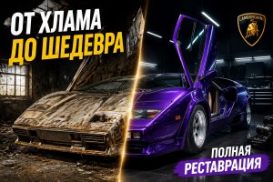 Реставрация заброшенного Lamborghini Countach | Полное восстановление редкого суперкара