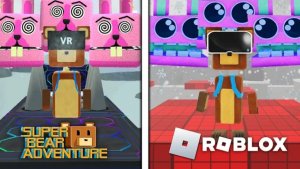 Roblox Winter Parkour vs Super Bear Adventure - Прохождение игры