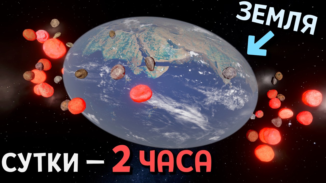 Я УСКОРИЛ вращение Земли ДО ЕЁ УНИЧТОЖЕНИЯ (Ремейк) | Universe Sandbox