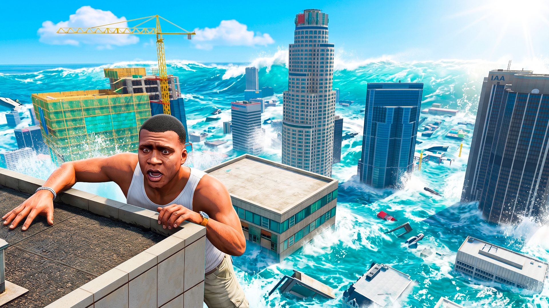 КАЖДЫЕ 10 СЕКУНД УРОВЕНЬ ВОДЫ ПОДНИМАЕТСЯ В ГТА 5! КОНЕЦ СВЕТА В GTA 5!
