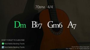Slow Rumba Flamenco Spanish Guitar Backing Track Dm Bb7 G6 A7 [get-save.com]