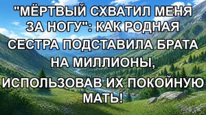 «МЁРТВЫЙ СХВАТИЛ МЕНЯ ЗА НОГУ»: Как родная сестра подставила брата на миллионы, использовав их пок