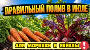 В ИЮЛЕ ДАЙТЕ ЭТО МОРКОВИ И СВЁКЛЕ - вырастут крупные, ровные и сладкие