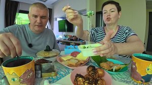 Мукбанг набадяжила на завтрак какой то тайской БУРДЫ, УПЛЕТАЕМ) Надо ли ЭКОНОМИТЬ в отпуске? Паттайя