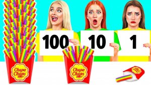 100 Слоев Еды Челлендж # Секретные Лайфхаки и Гаджеты с Funny DO Challenge