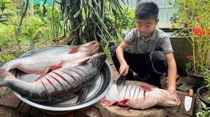 Шеф-повар Сейхак готовит вкусную крупную рыбу Big fish по-домашнему