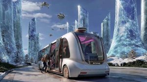 Футуристический ледяной город 2300