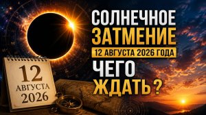 Солнечное затмение 12 августа 2026 года. Чего ждать? | Джйотиш