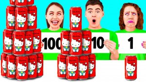 100 Слоев Еды Челлендж # Смешные Ситуации и Неудачи от MeMeMe Challenge