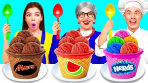 Кулинарный Челлендж# Я против Бабушки # Смешные Ситуации с Едой от DaZaZa Challenge