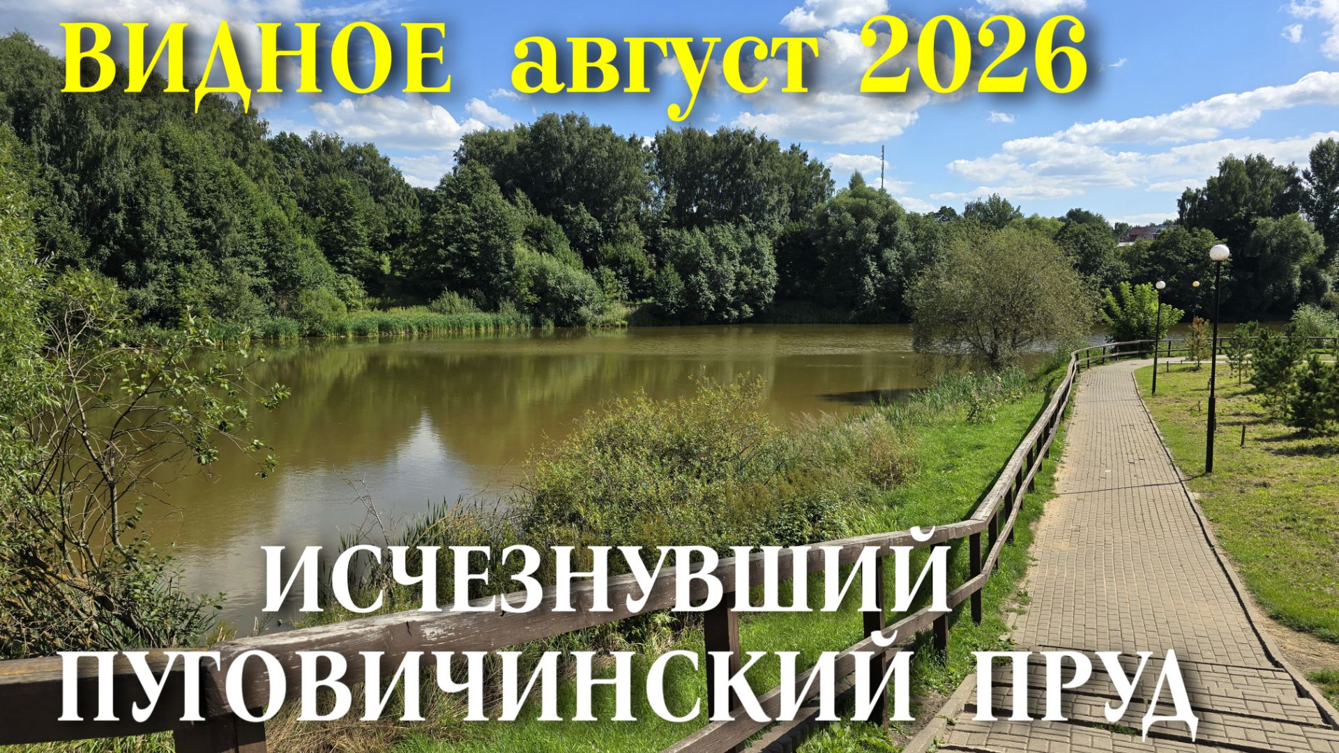 Видное Подмосковье август 2026 исчезнувший Пуговичинский пруд