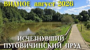 Видное Подмосковье август 2026 исчезнувший Пуговичинский пруд
