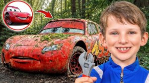 Невероятное Преображение Игрушечной Машинки «Молния МакКуин» детишками! 🚗✨
