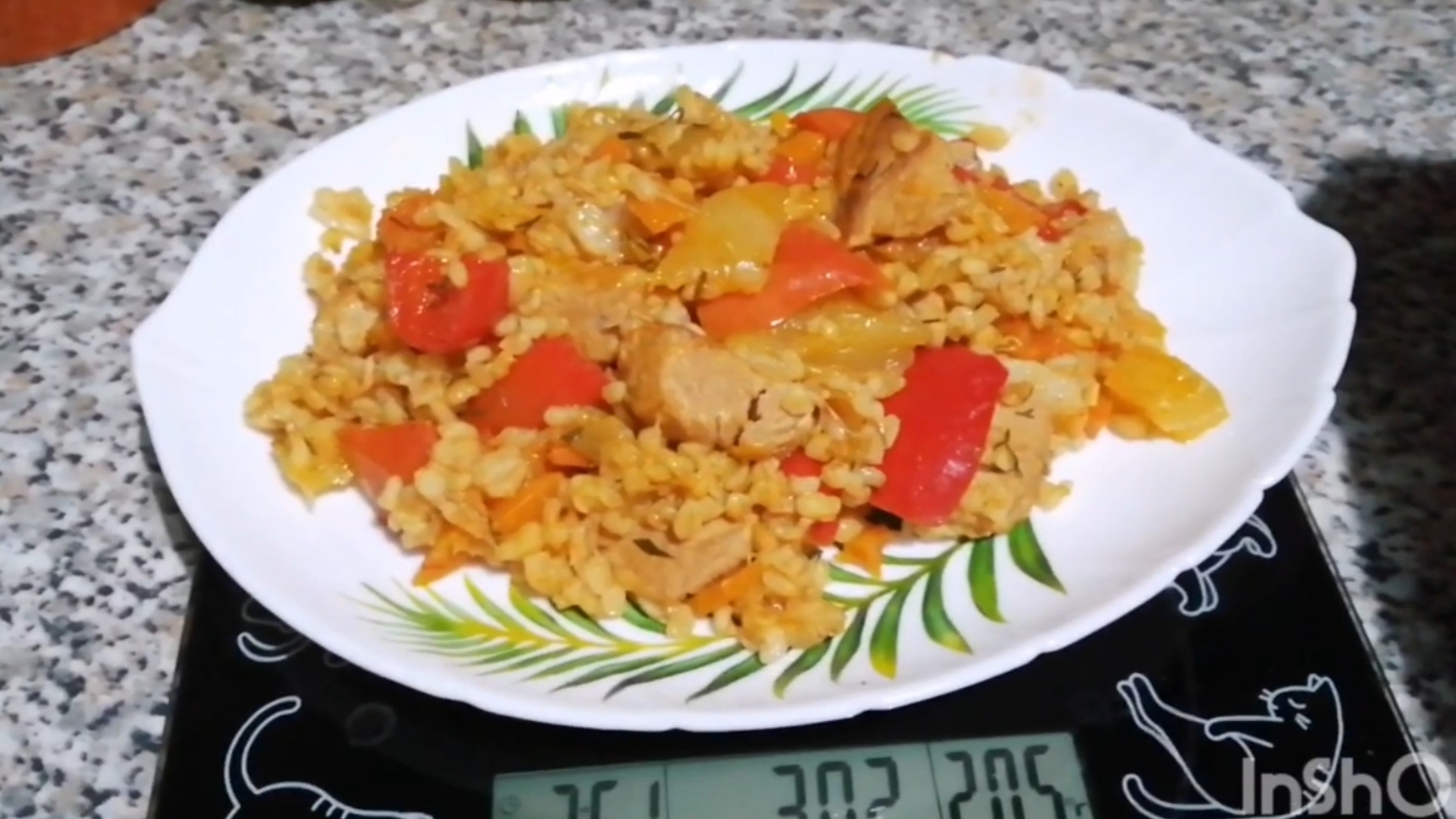 Булгур с мясом и овощами а'ля плов,рецепт с КБЖУ