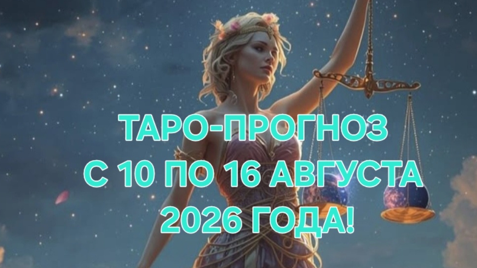 ТАРО-ПРОГНОЗ С 10 ПО 16 АВГУСТА 2026 ГОДА! ДЛЯ ВСЕХ ЗНАКОВ ЗОДИАКА! 🍀