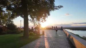 Летний день с закатом в Нижнем Новгороде
