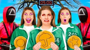 Игра в Кальмара в Реальной Жизни Челлендж # Смешные Челленджи