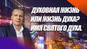 ДУХОВНАЯ ЖИЗНЬ ИЛИ ЖИЗНЬ ДУХА? ИМЯ СВЯТОГО ДУХА. Андрей Яковишин (Эфир от 24-07-2020)