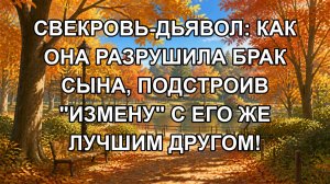 Свекровь-дьявол: как она разрушила брак сына, подстроив «измену» с его же лучшим другом!