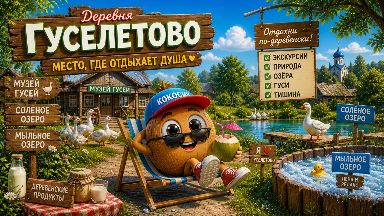 Кокосик отдыхает в селе Гуселетово