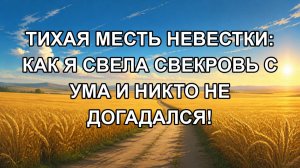 Тихая месть невестки: как я свела свекровь с ума и никто не догадался!