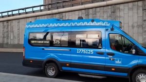 Микроавтобус Нижегородец-222708(Ford Transit FBD) следует по маршруту 375