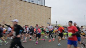 Московский марафон 2024. Старт кластера B  на дистанции 42 км