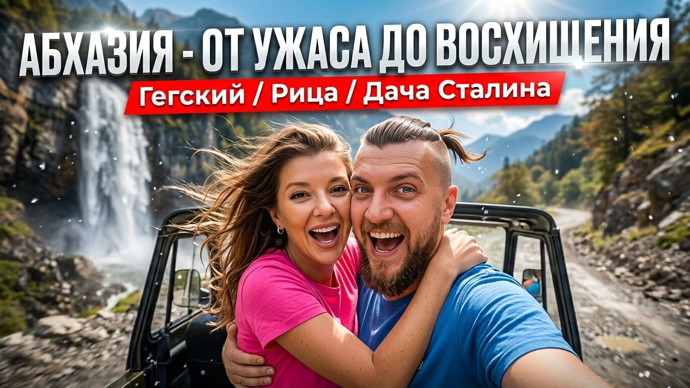 #АБХАЗИЯ - ОТ УЖАСА ДО ВОСХИЩЕНИЯ! МЕЧТЫ СБЫВАЮТСЯ!  Гегский / Рица / Дача Сталина #всёосочи