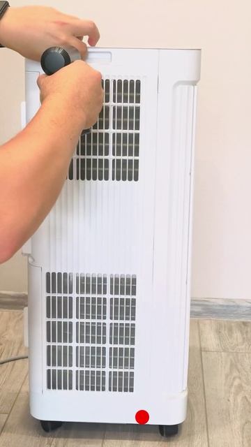 Как снять задний корпус с мобильного кондиционера DEXP AC-PA09MD/W