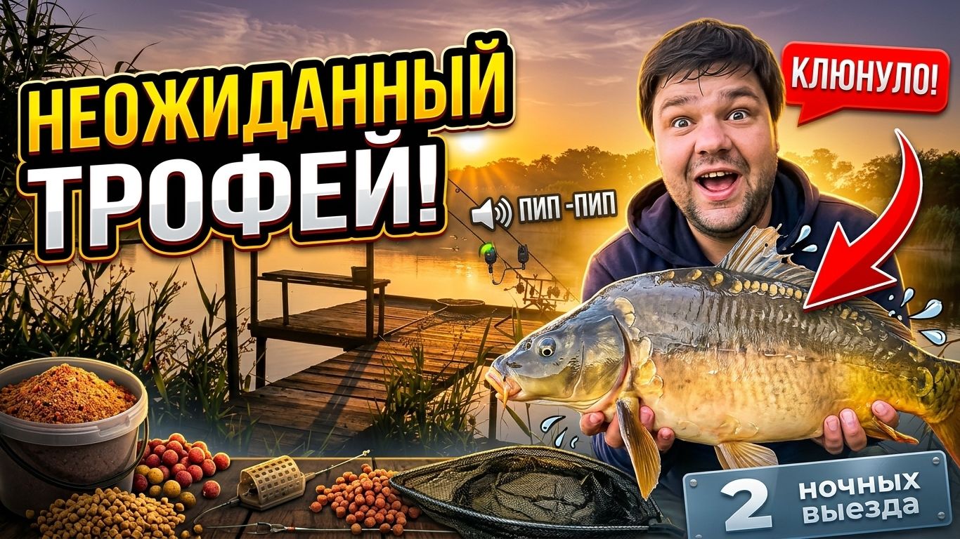 Две ночных рыбалки. Два ночных водоёма