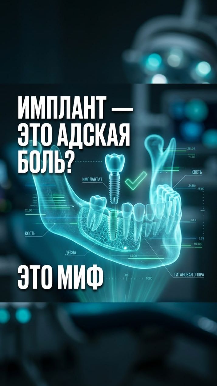 Импланты — это больно? 🦷 Спойлер: нет