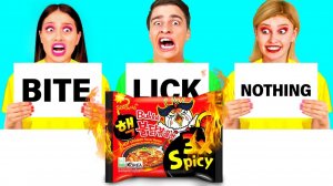Откуси Лизни или Ничего Челлендж # Вкусные Рецепты с Едой от Ideas4Fun Challenge