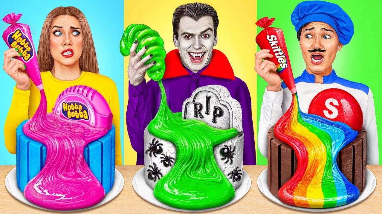 Кулинарный Челлендж# Я против Вампира # Смешные Cитуации от Jelly DO Challenge