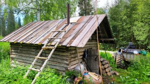 ЛОВЛЮ ХАРИУСА У ИЗБУШКИ НА МАЛЕНЬКОЙ РЕЧКЕ / РЫБЫ В ЯМКАХ В ЭТОМ ГОДУ НЕТ.