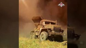 Расчёт реактивной системы «Град» группировки войск «Восток»
