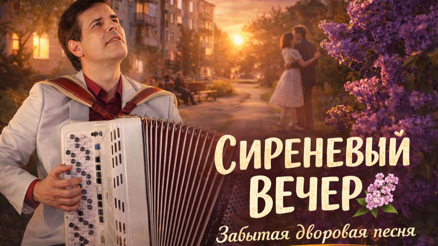 «СИРЕНЕВЫЙ ВЕЧЕР🌸» — Песня, от которой замирает сердце... (под баян)