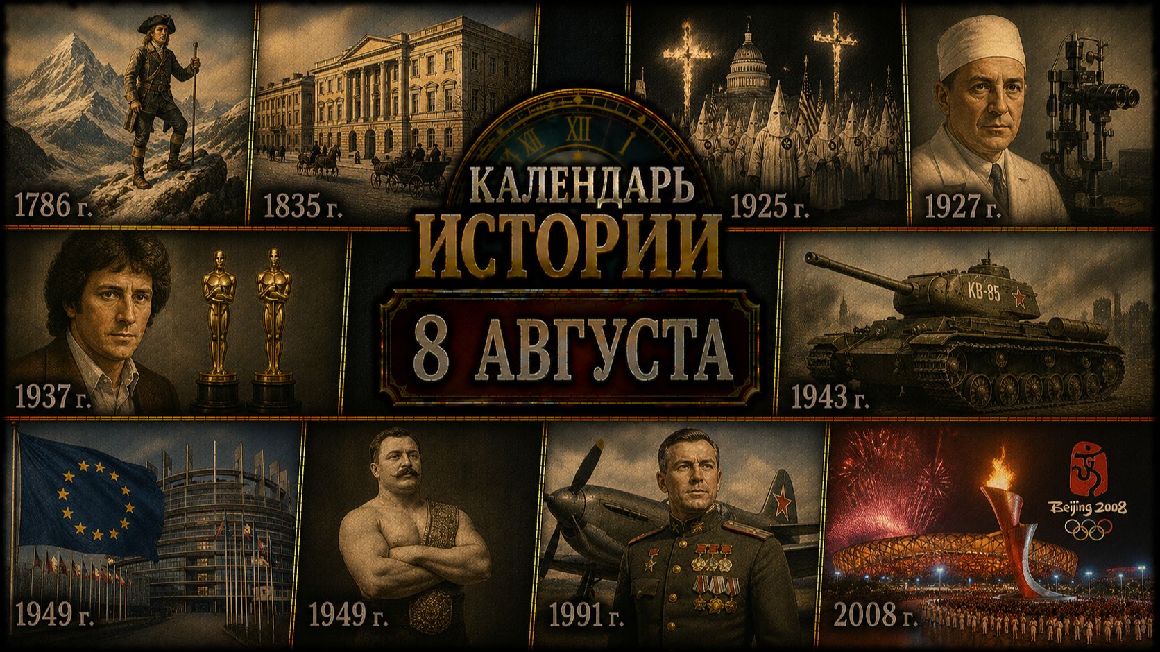 КАЛЕНДАРЬ ИСТОРИИ 8 АВГУСТА