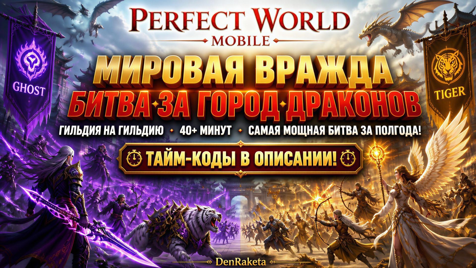⚔️ Perfect World Mobile — Мировая вражда: гильдия на гильдию за город драконов
