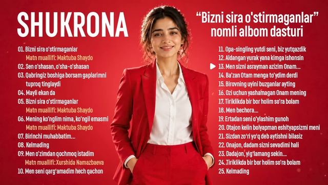Shukrona - Bizni Sira O'stirmaganlar Nomli Albom Dasturi 2026 [Full HD]